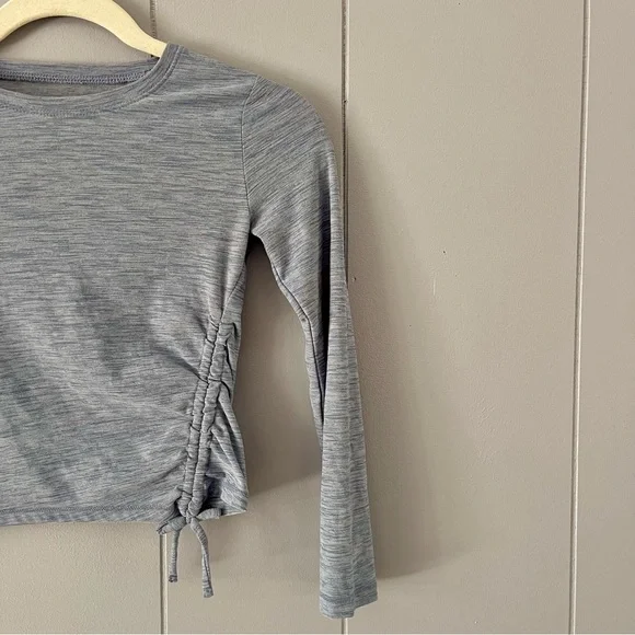 Athletic Long Sleeve Crop Top - Picture 2 of 3